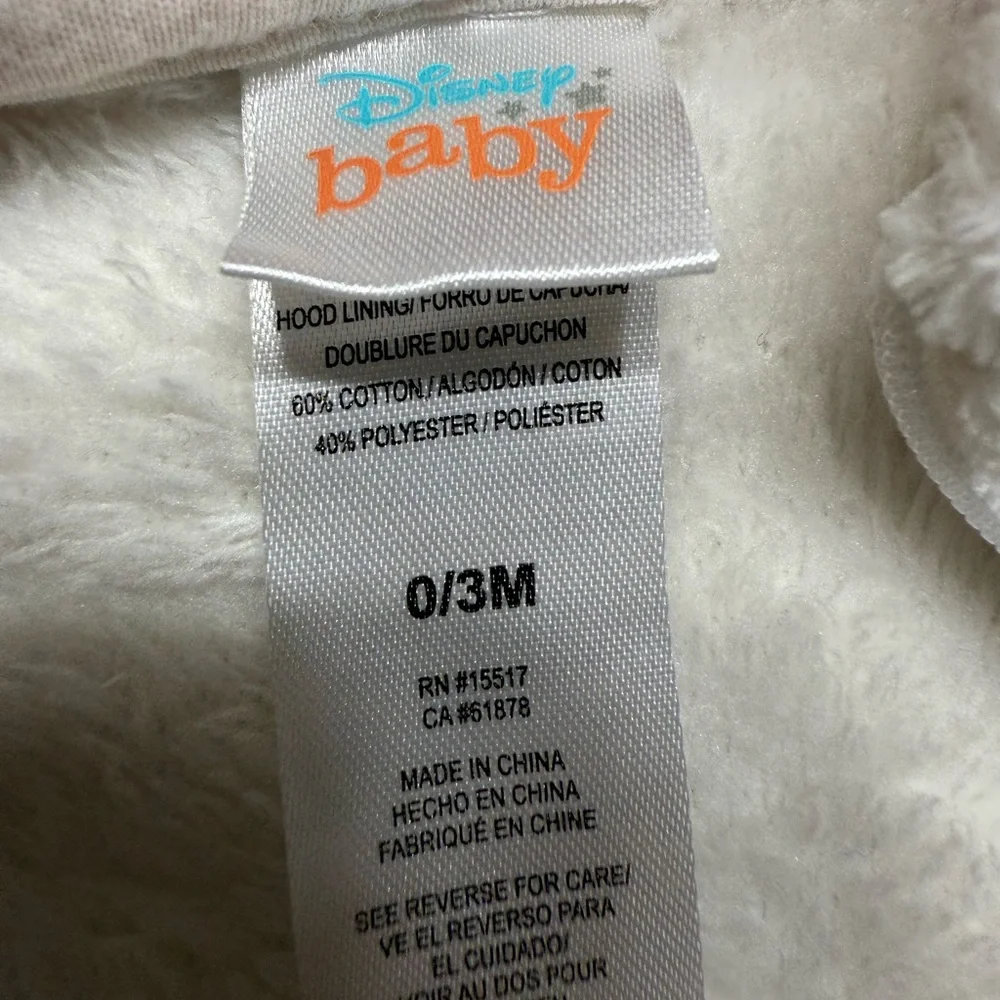 Disney | Minnie Mouse Fleece Footie | 0-3M